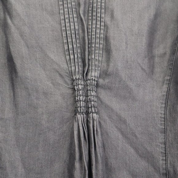 Christine Alexander Women Shirt Black Button Down  M Studs Black - Picture 4 of 16